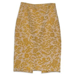 BANANA REPUBLIC BROCADE PENCIL SKIRT